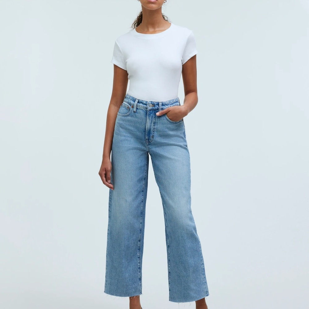 Classic White Tee and Blue Jeans